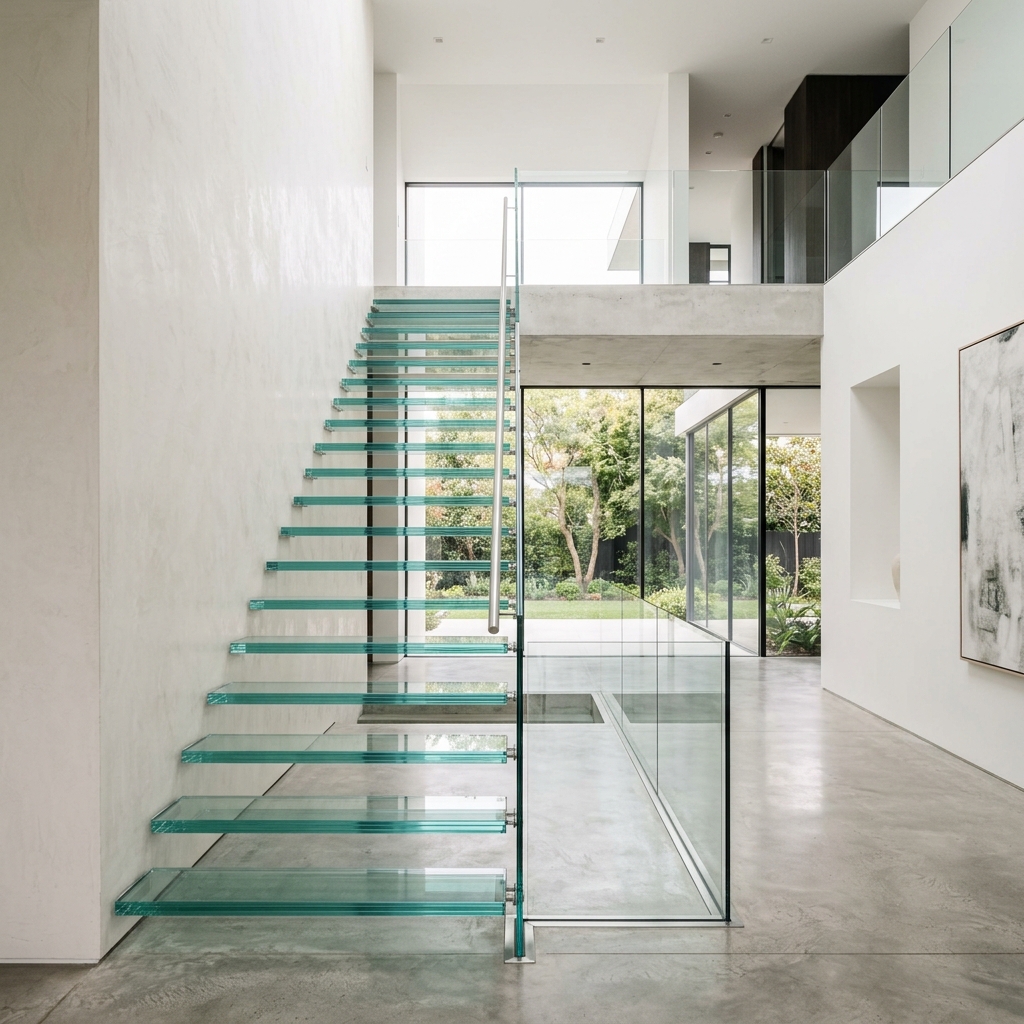 Glass Staircase Railing